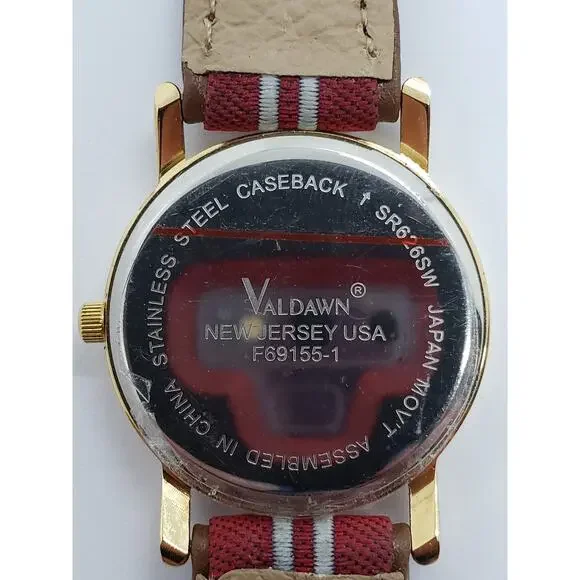 Valdawn American flag men's watch. Flag on face. F69155-1 Working watch